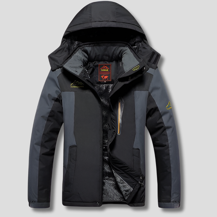Mens Winter Jacket Water-Resistant Modern Casual Fit