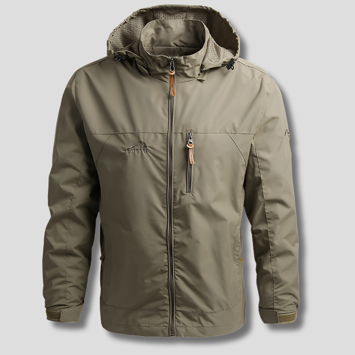 Mens Outdoor Jacket Weather-Resistant Utility Fit
