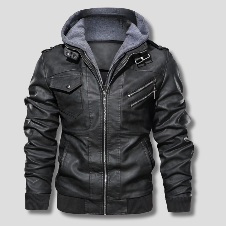 Mens Leather Jacket Classic Fit Durable Design - BritishMode