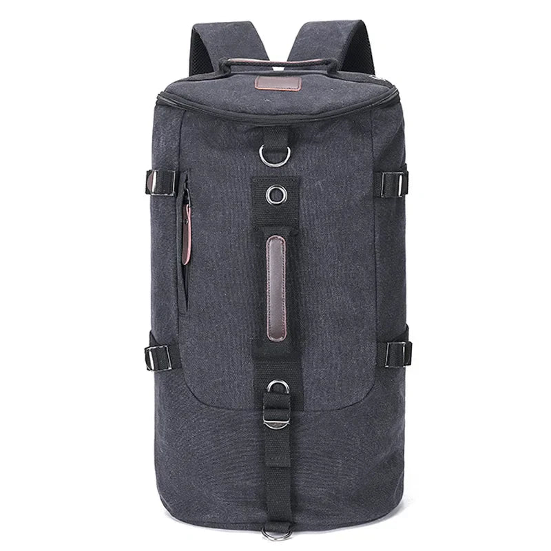Unisex Canvas Travel Backpack Large Capacity Durable - BritishMode