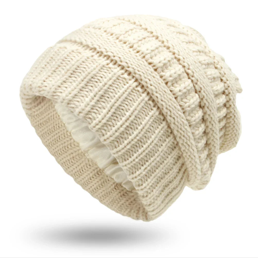 Womens Cable Knit Winter Hat Soft Fit