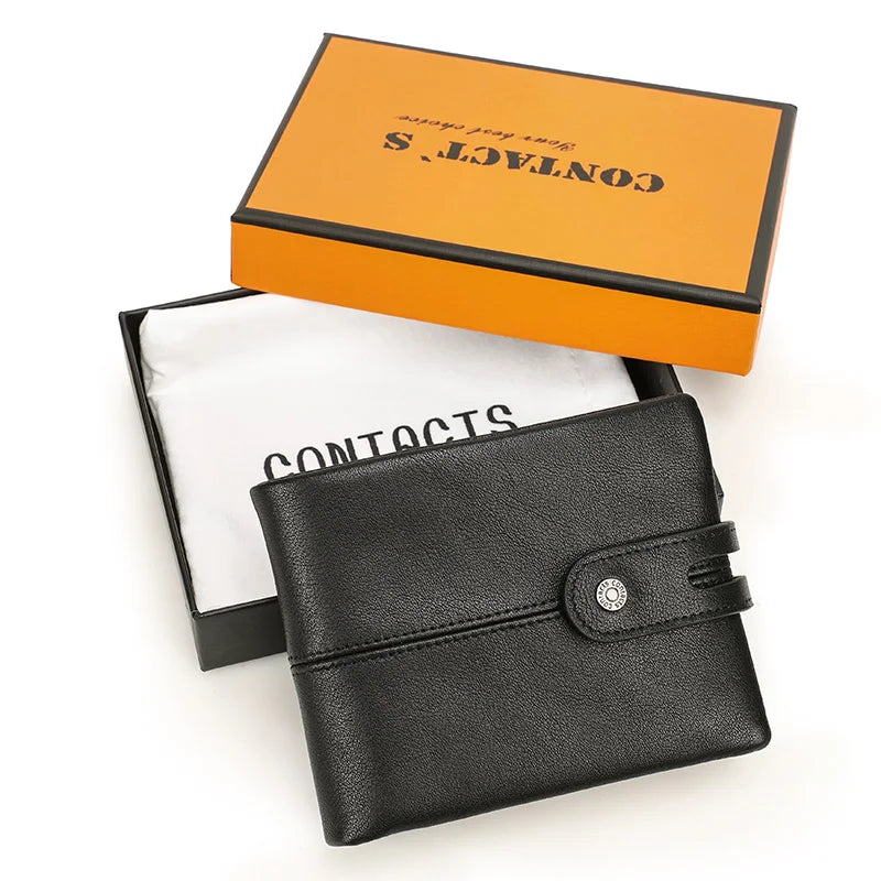 Mens Leather Wallet Vintage Style