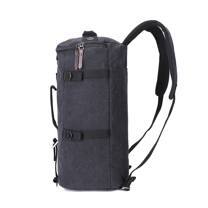 Unisex Canvas Travel Backpack Large Capacity Durable