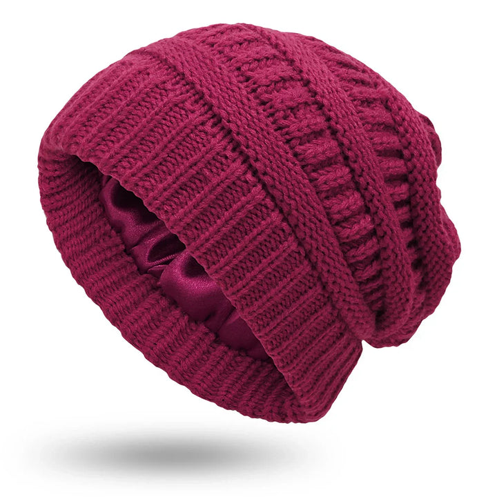 Womens Cable Knit Winter Hat Soft Fit