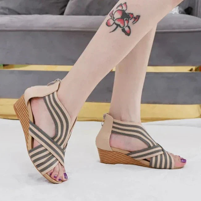 Womens Wedge Heels Comfortable Slip-On