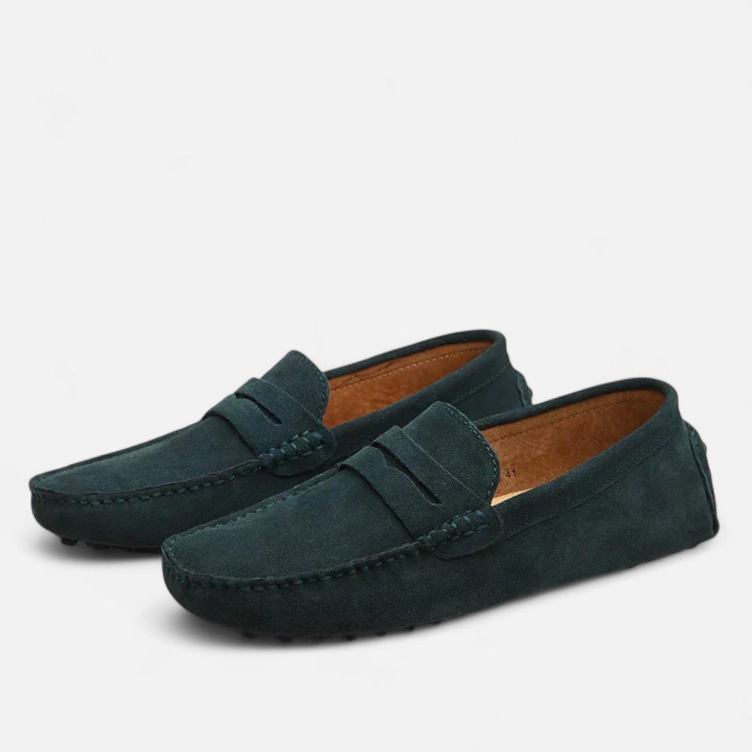 Mens Loafers Suede Penny Driving Style