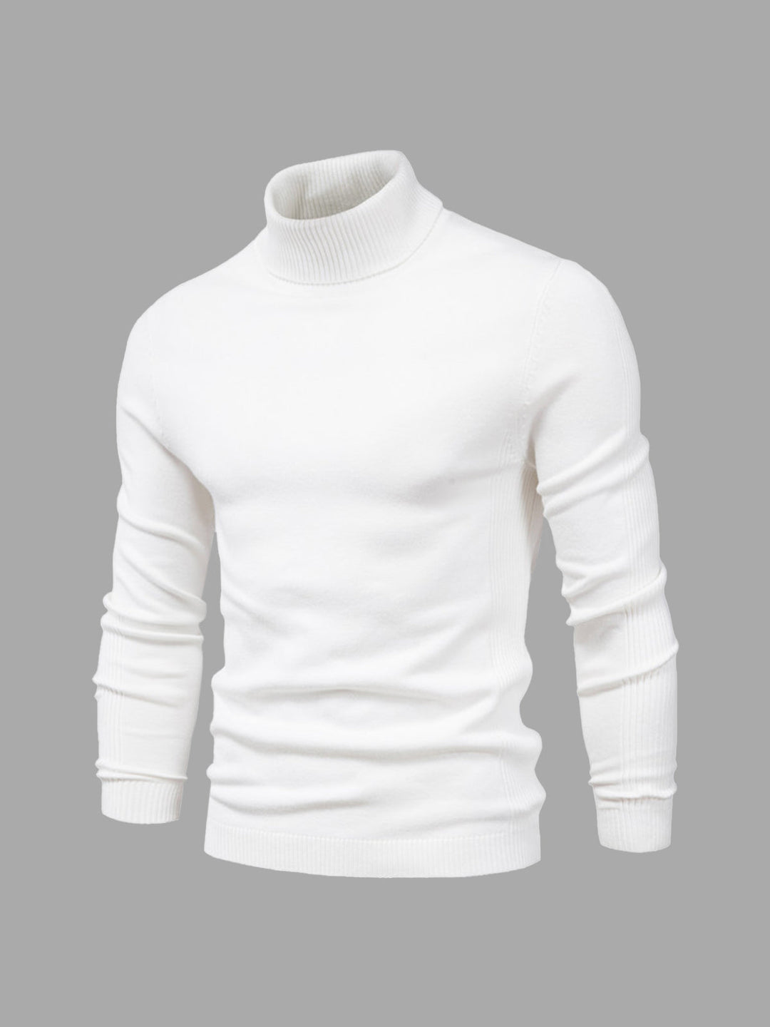 Mens Turtleneck Sweater Machine Washable Knit - BritishMode