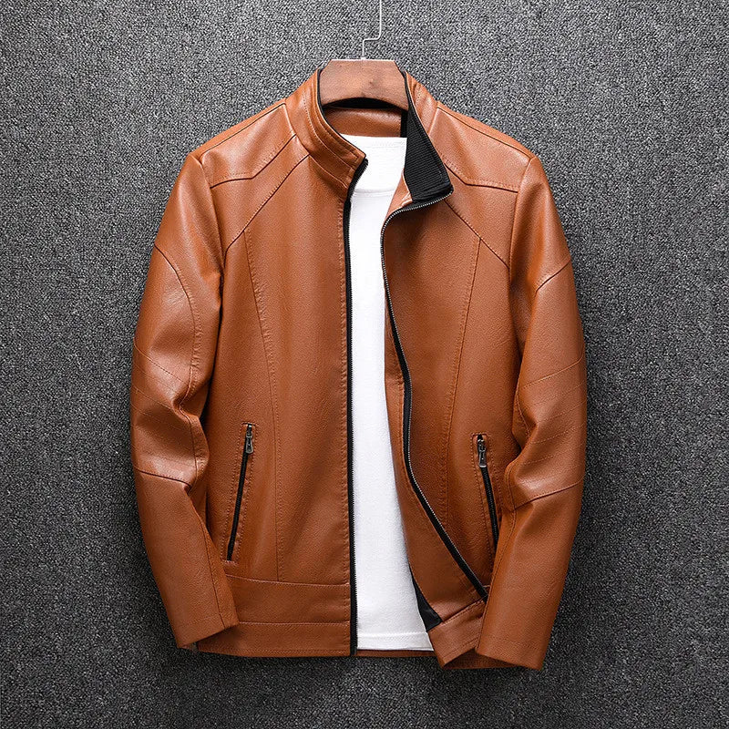 Mens Leather Jacket Classic Fit