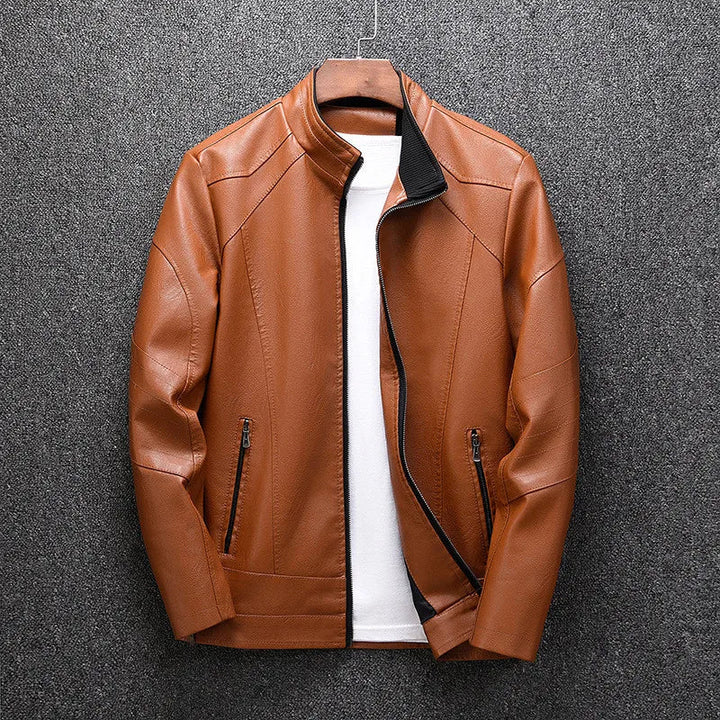 Mens Leather Jacket Classic Fit