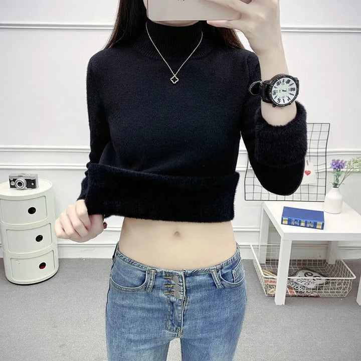 Womens Knit Sweater Soft Cozy Winter Fit