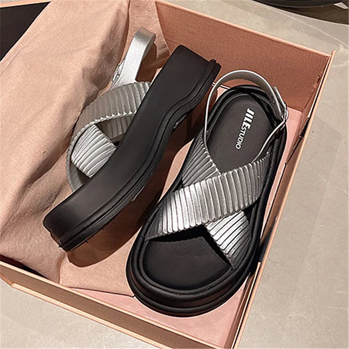 Womens Slide Sandals Contour Footbed Open Toe