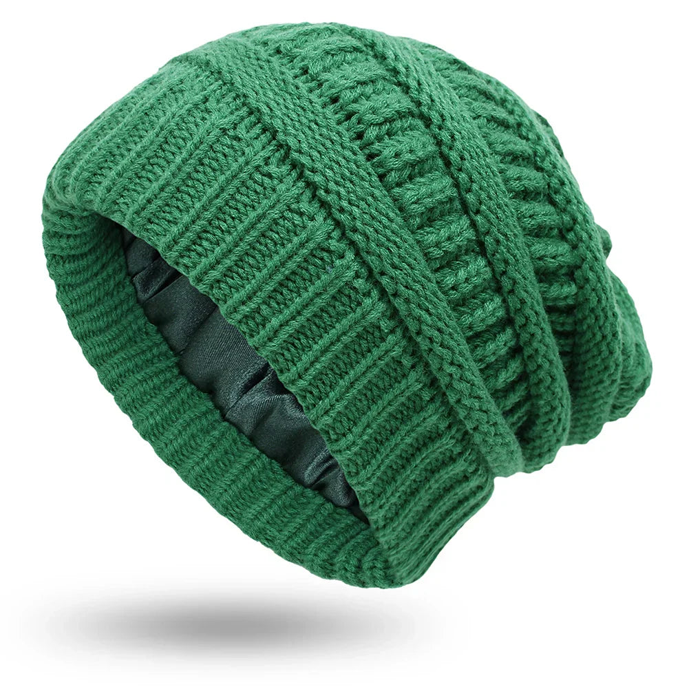 Womens Cable Knit Winter Hat Soft Fit