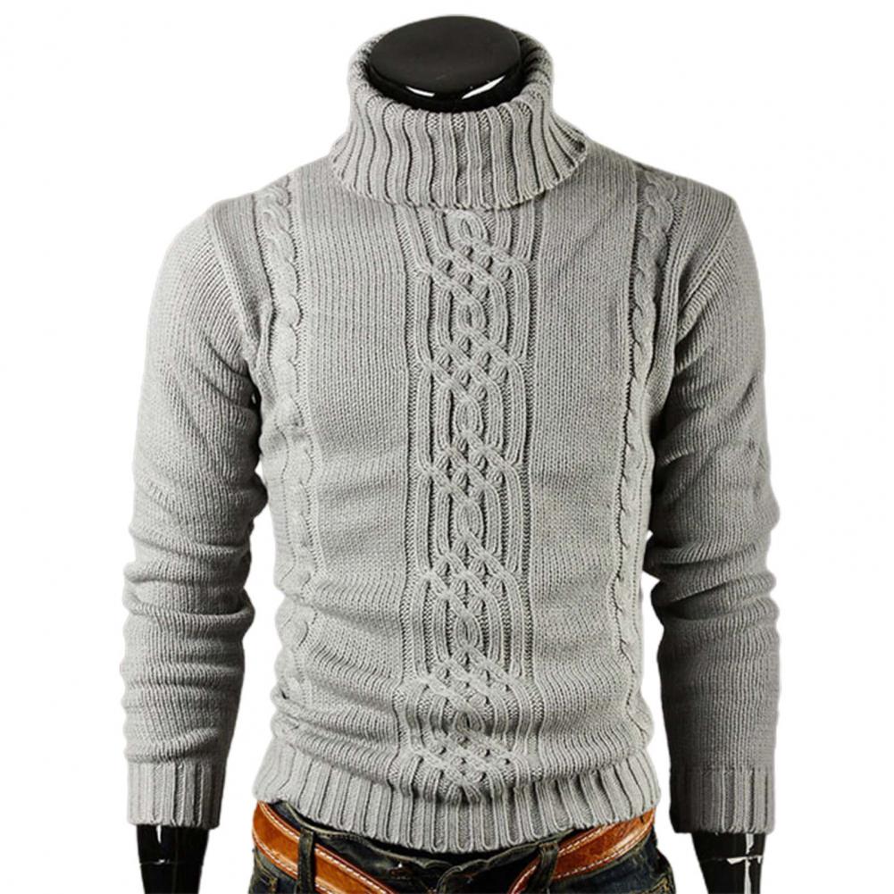 Mens Cotton Turtleneck Sweater Regular Fit