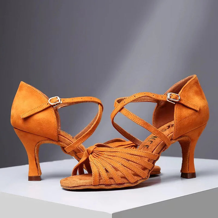 Womens Dance Shoes Leather Flexible Sole