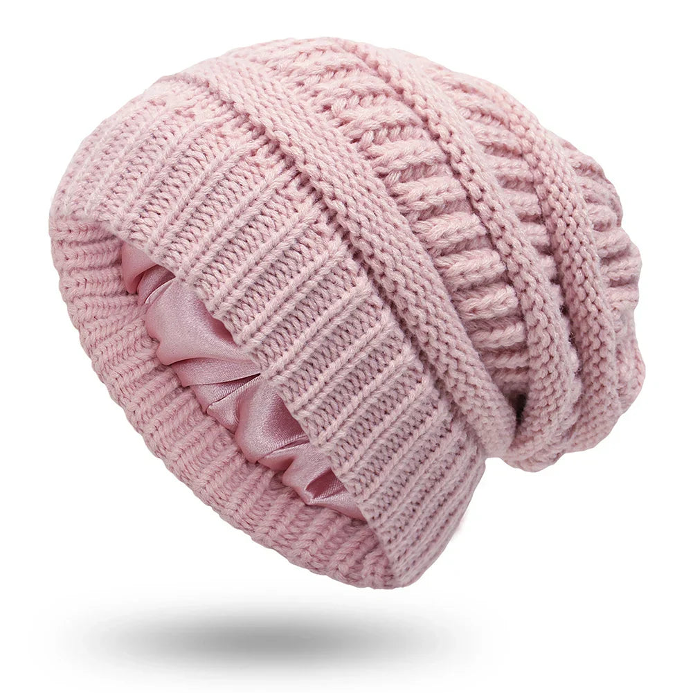 Womens Cable Knit Winter Hat Soft Fit