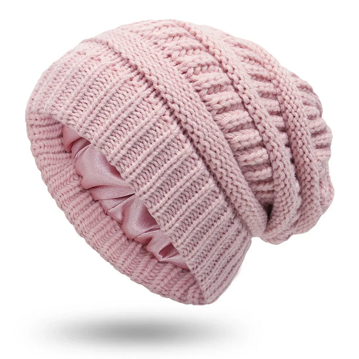 Womens Cable Knit Winter Hat Soft Fit