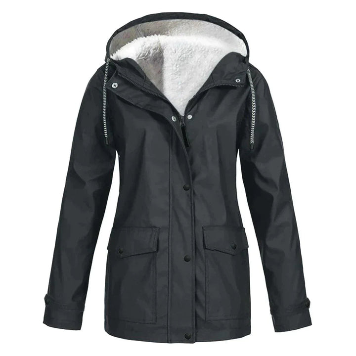 Womens Waterproof Parka Coat with Fleece Lining - BritishMode
