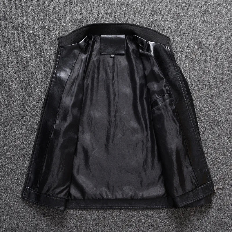 Mens Leather Jacket Classic Fit