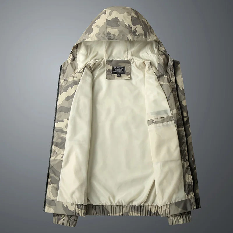 Mens Camouflage Jacket Casual Fit