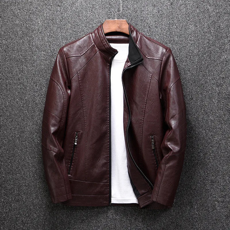 Mens Leather Jacket Classic Fit