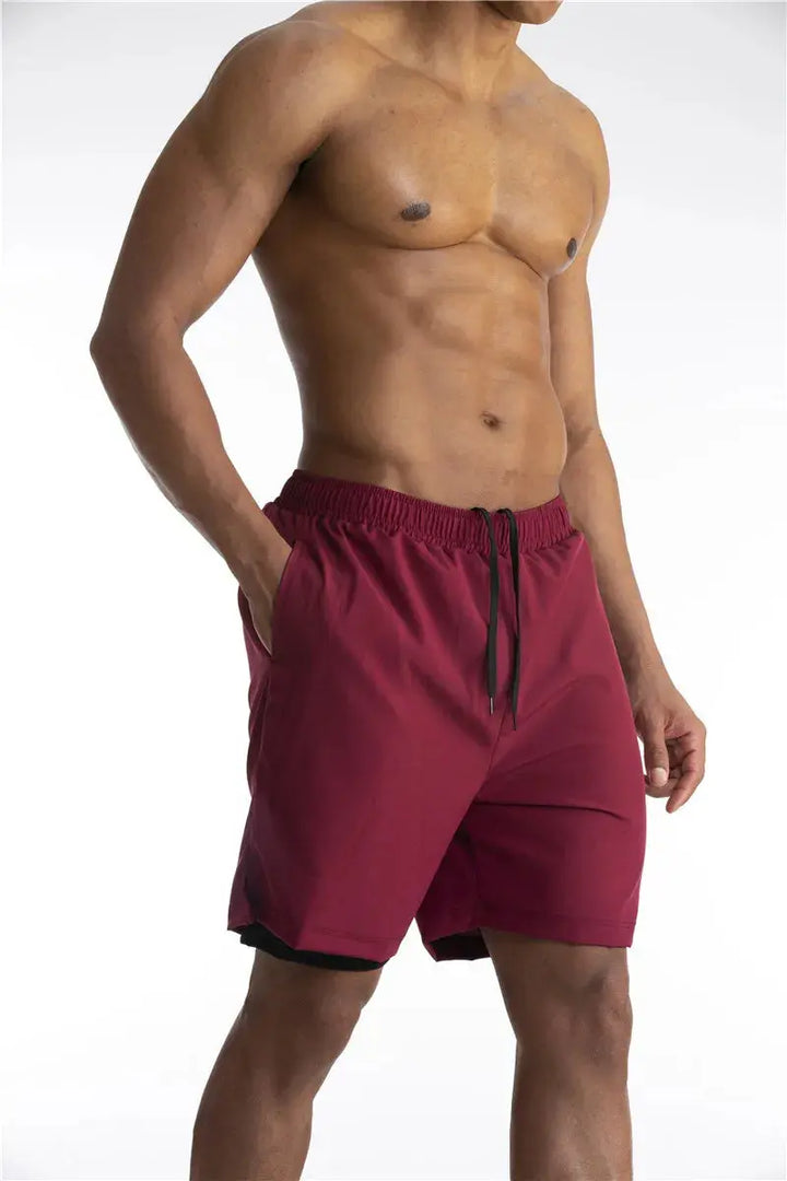 Mens Running Shorts with Liner and Phone Pocket Comfortable Fit