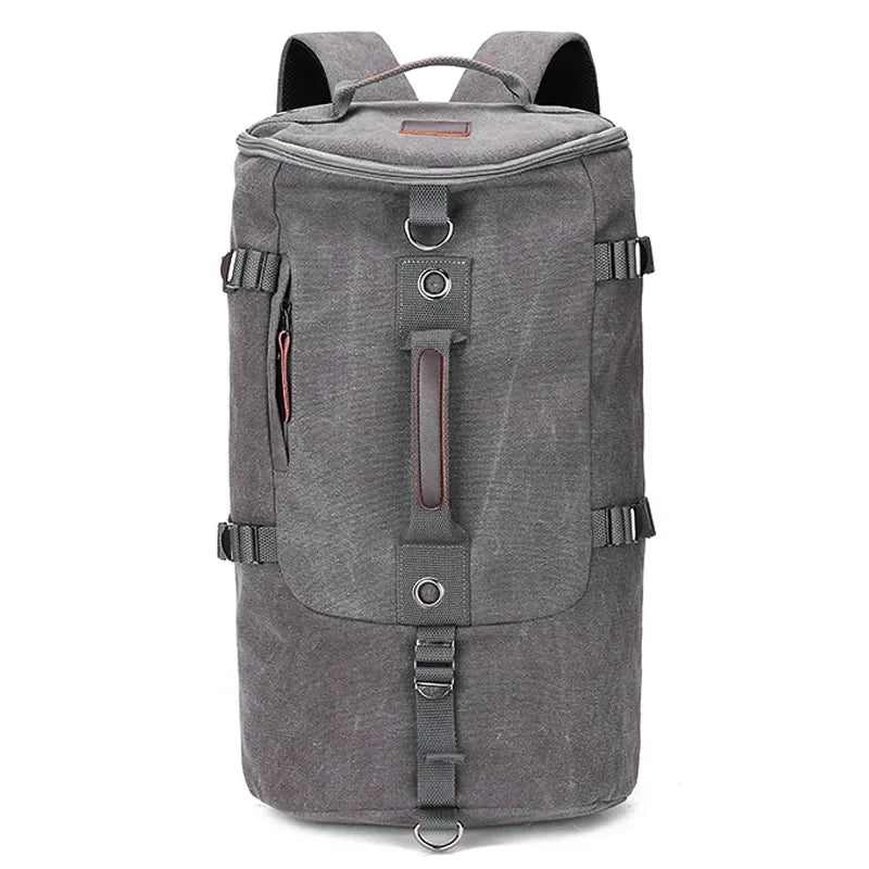 Unisex Canvas Travel Backpack Large Capacity Durable