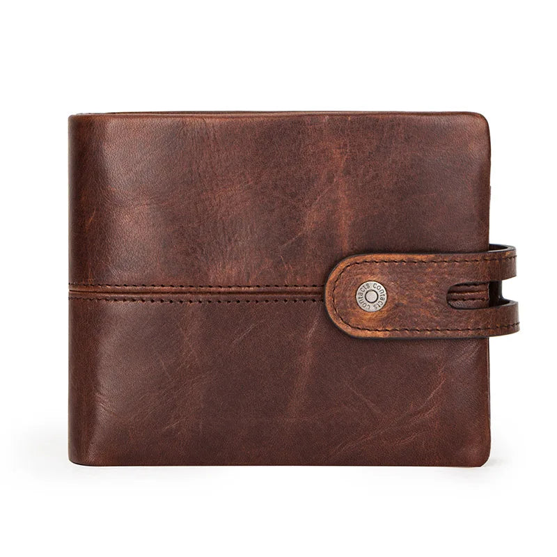 Mens Leather Wallet Vintage Style