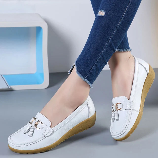 Womens Orthopedic Moccasins Comfortable Everyday Fit - BritishMode