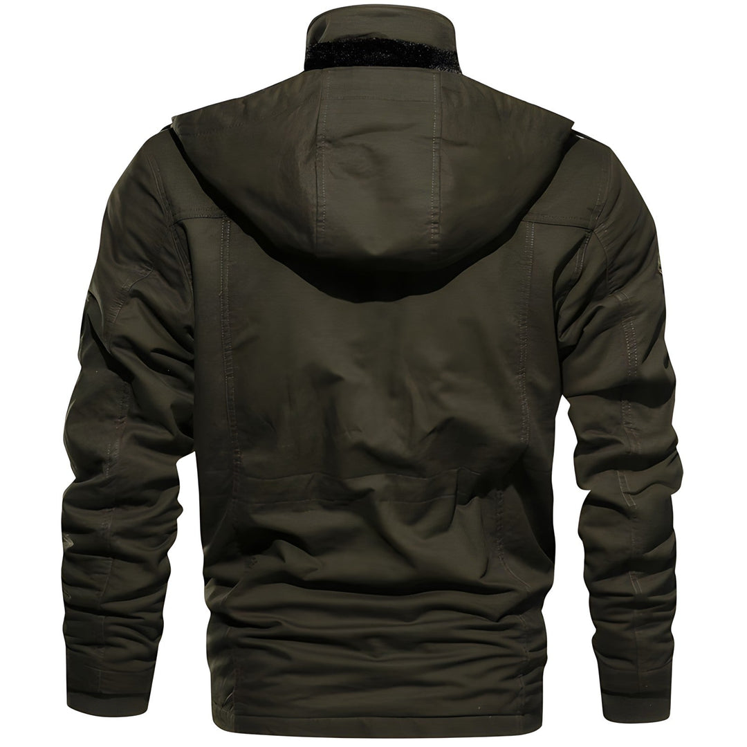 Mens Tactical Outdoor Jacket Multi-Pocket Warm Fit