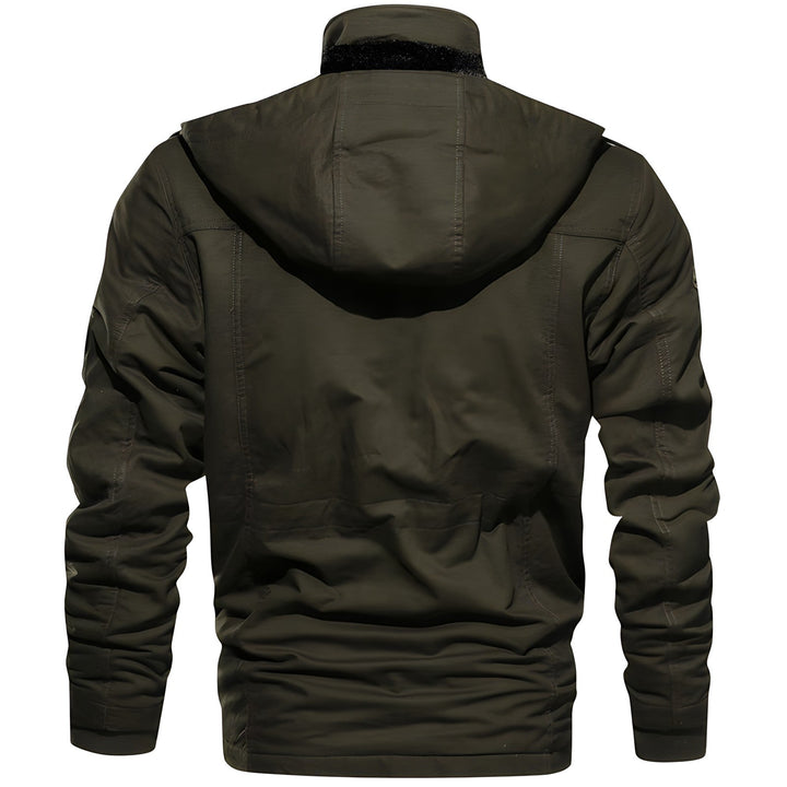 Mens Tactical Outdoor Jacket Multi-Pocket Warm Fit
