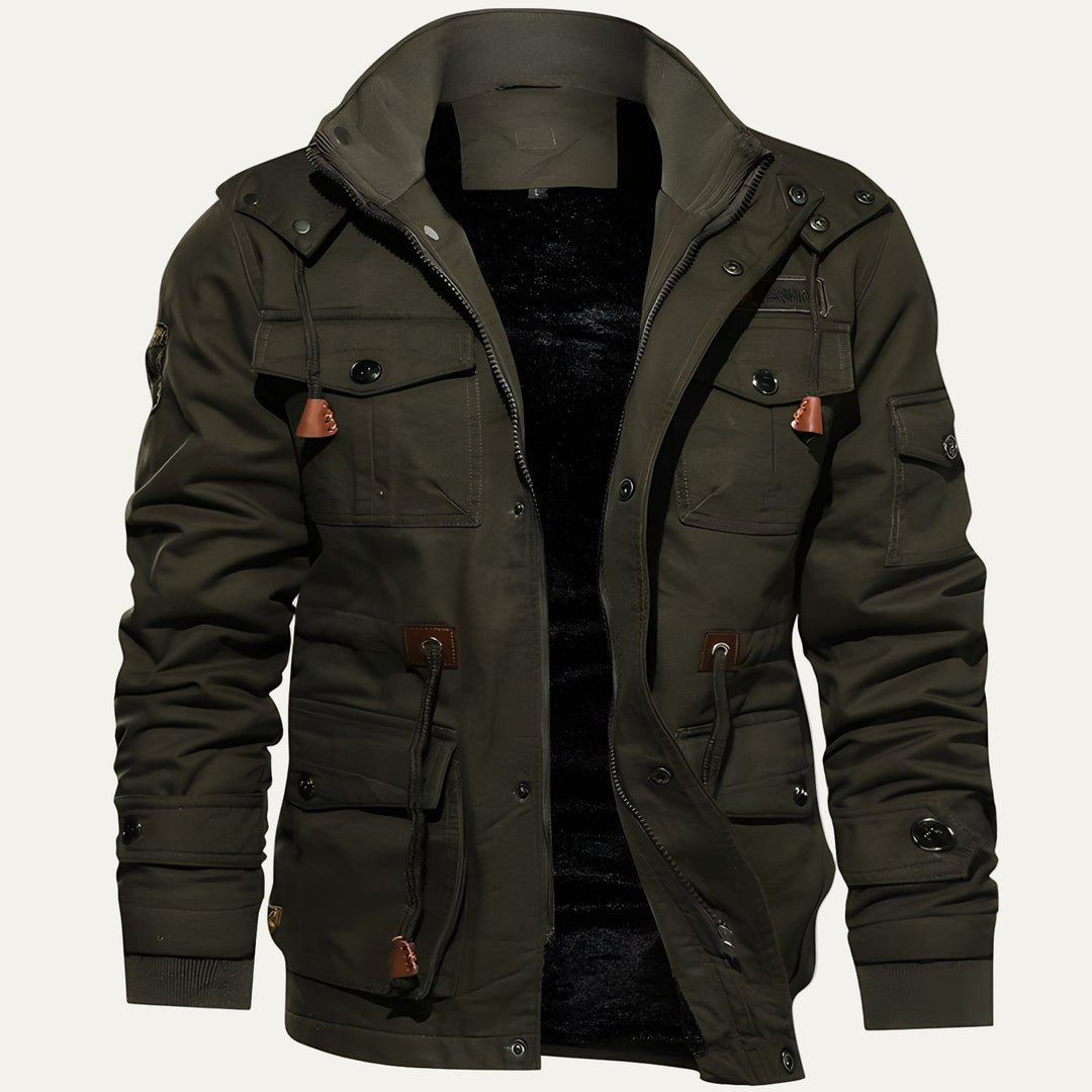 Mens Utility Parka Heavy Duty Durable Fit