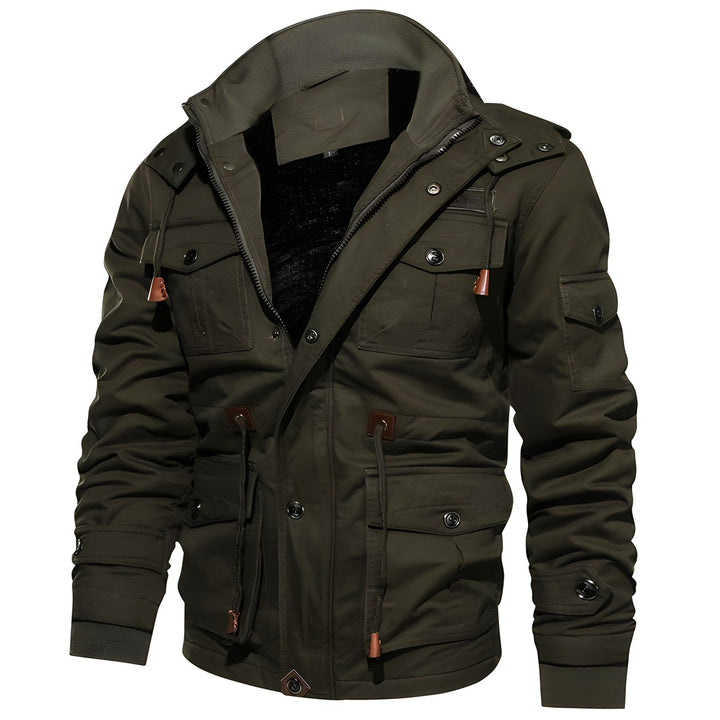 Mens Tactical Outdoor Jacket Multi-Pocket Warm Fit - BritishMode