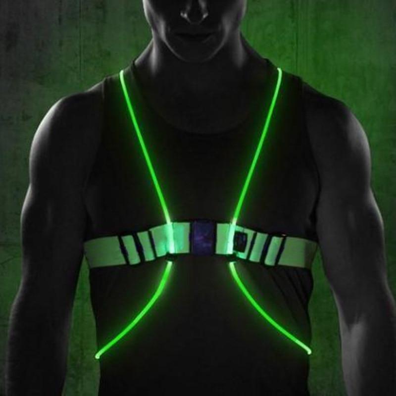 Unisex Safety Running Vest Reflective LED High Visibility - BritishMode