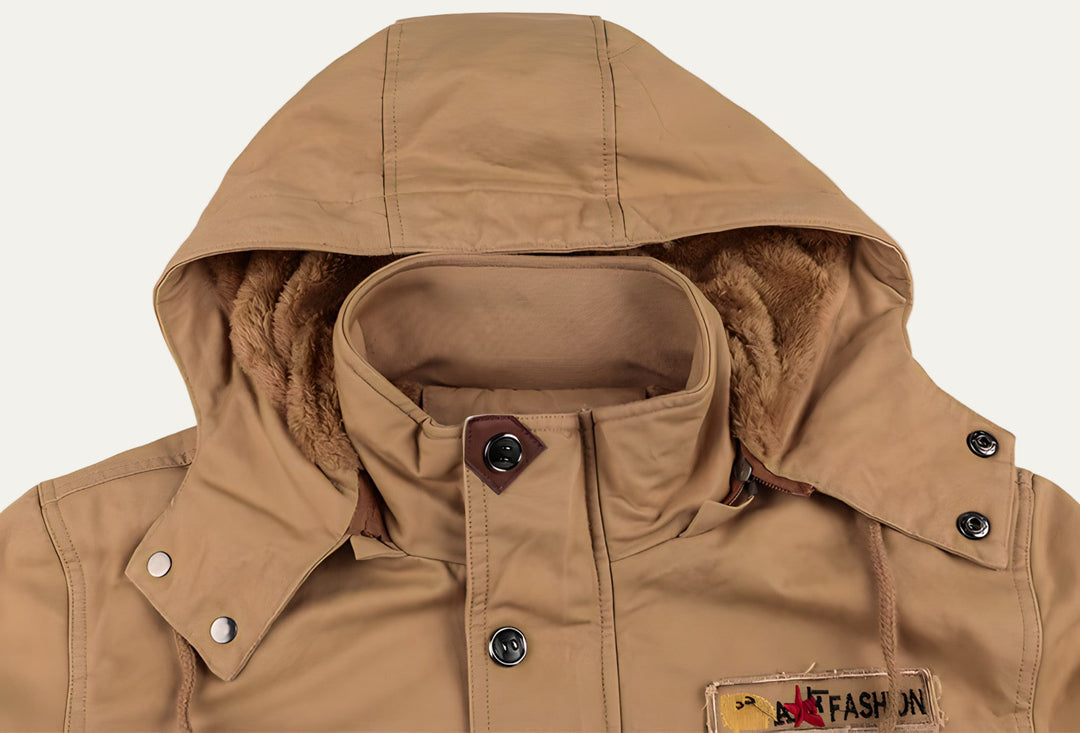 Mens Utility Parka Heavy Duty Durable Fit