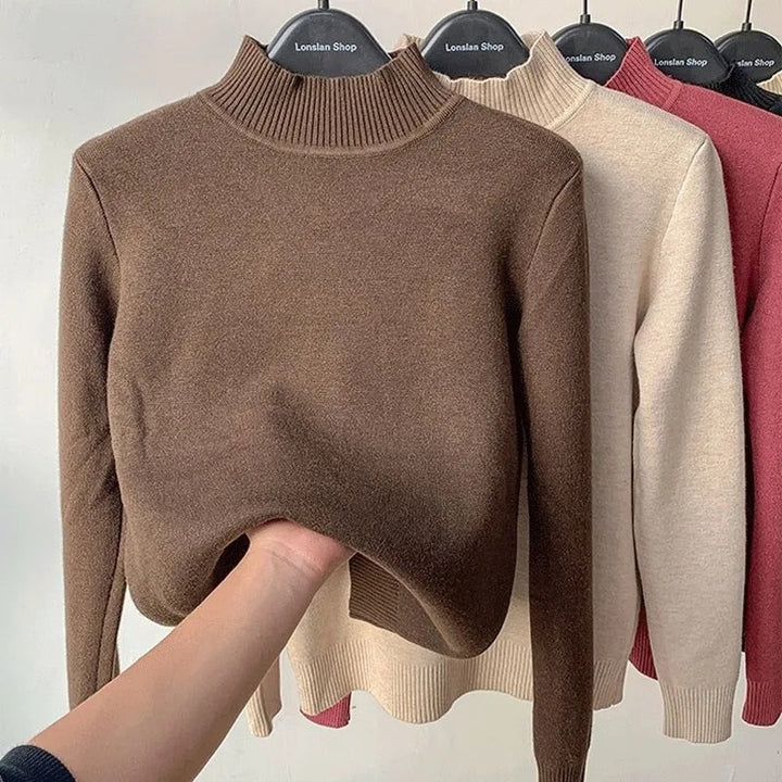 Womens Knit Sweater Soft Cozy Winter Fit