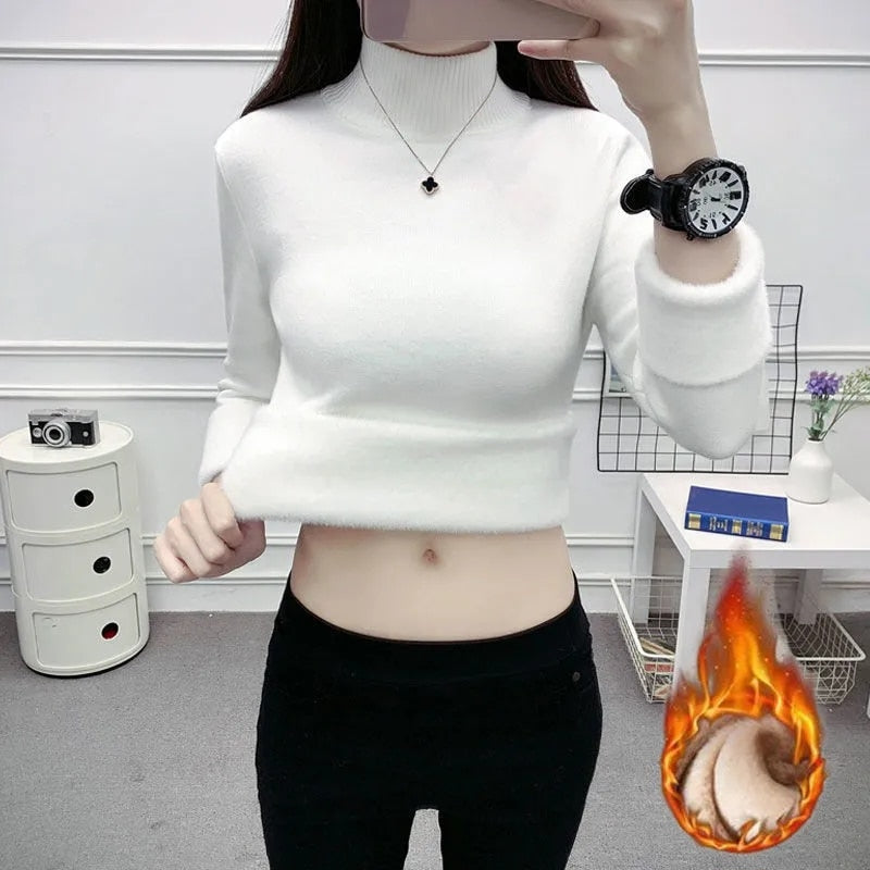 Womens Knit Sweater Soft Cozy Winter Fit - BritishMode
