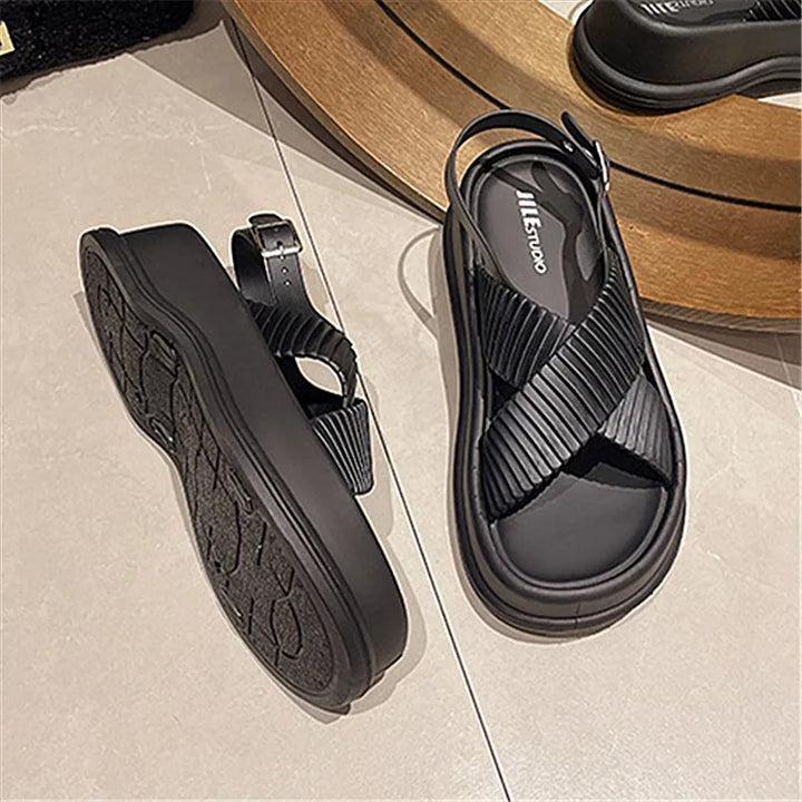 Womens Slide Sandals Contour Footbed Open Toe