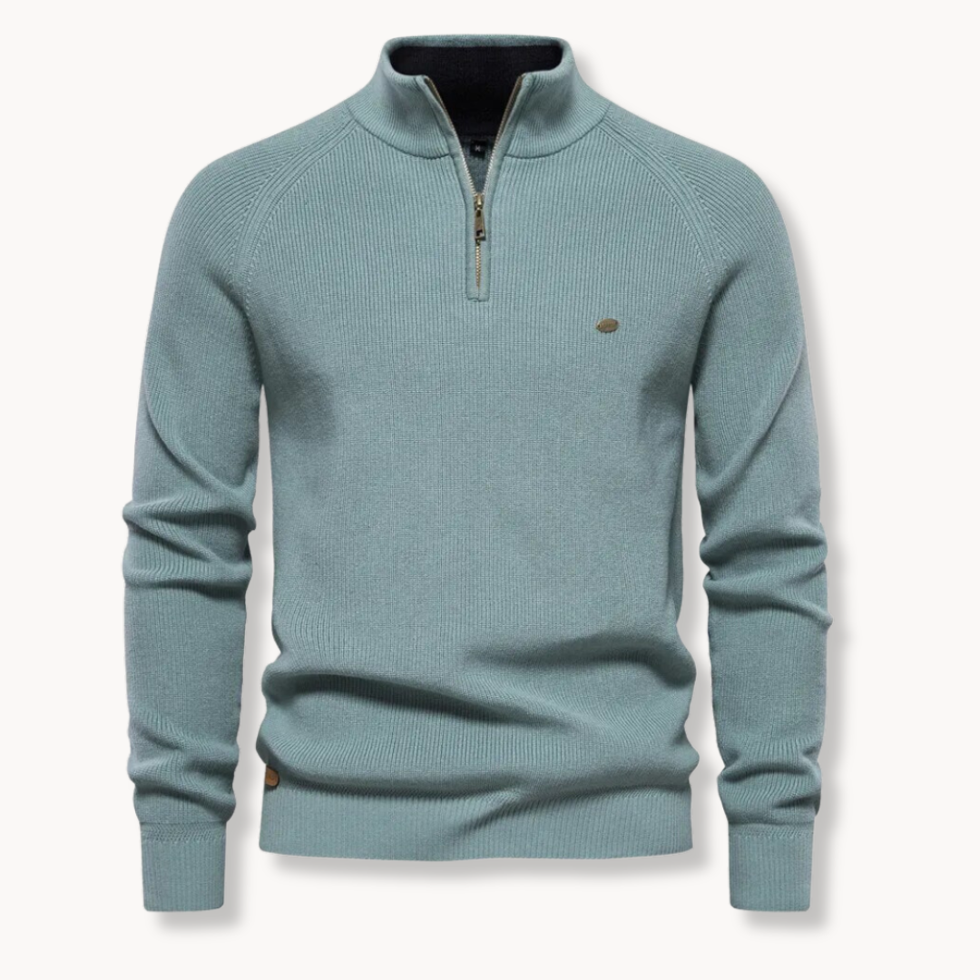 Mens Knitted Pullover Sweater Crew Neck Classic Fit