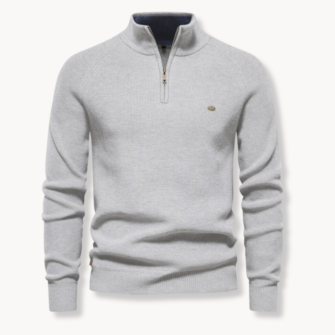 Mens Knitted Pullover Sweater Crew Neck Classic Fit