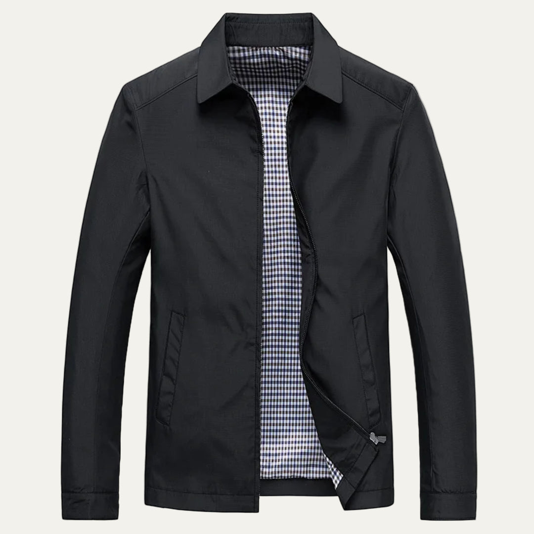 Mens Harrington Jacket Classic Fit Check Lining