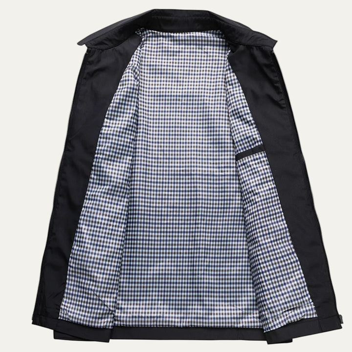 Mens Harrington Jacket Classic Fit Check Lining
