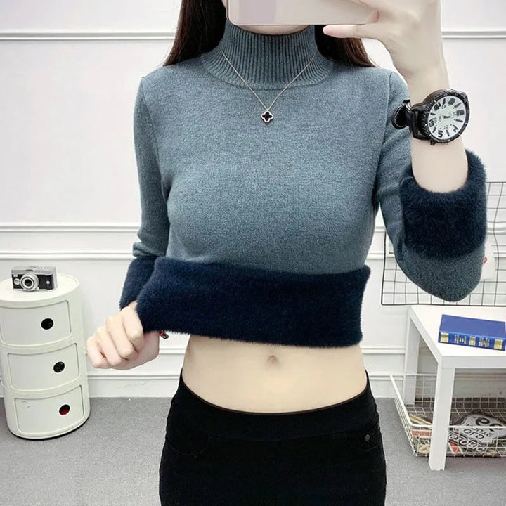 Womens Knit Sweater Soft Cozy Winter Fit