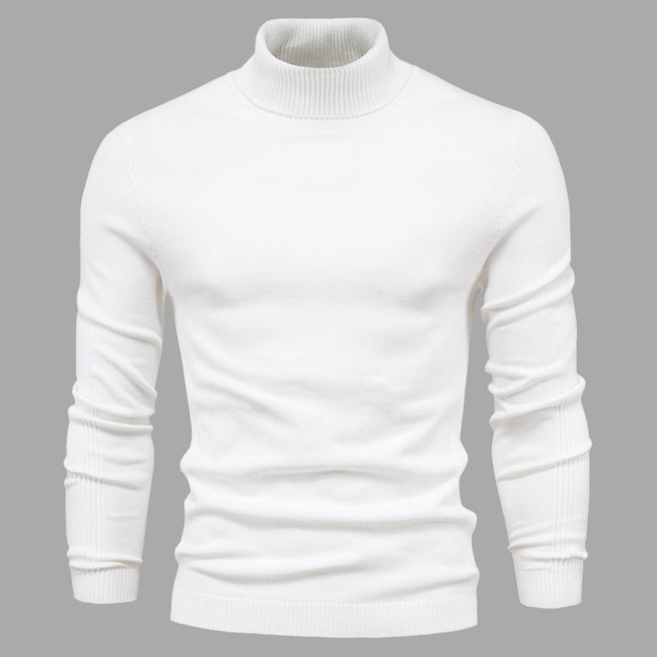 Mens Turtleneck Jumper Soft Knit Washable Layering