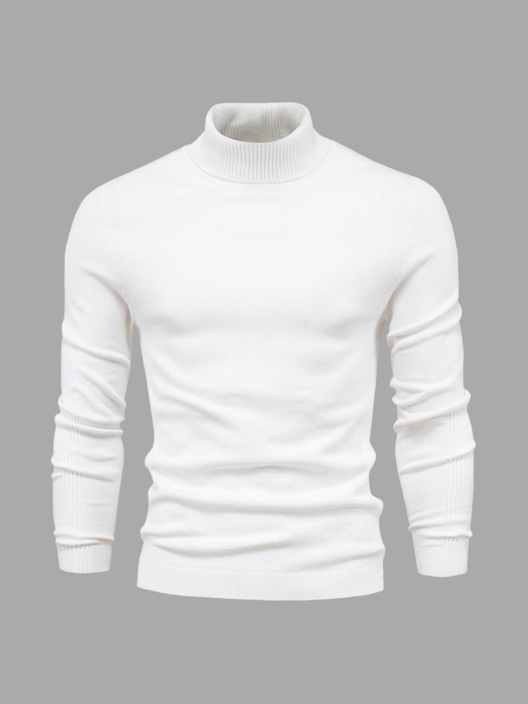 Mens Turtleneck Sweater Machine Washable Knit