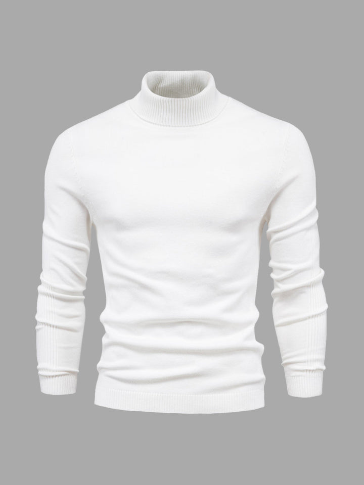 Mens Turtleneck Sweater Machine Washable Knit