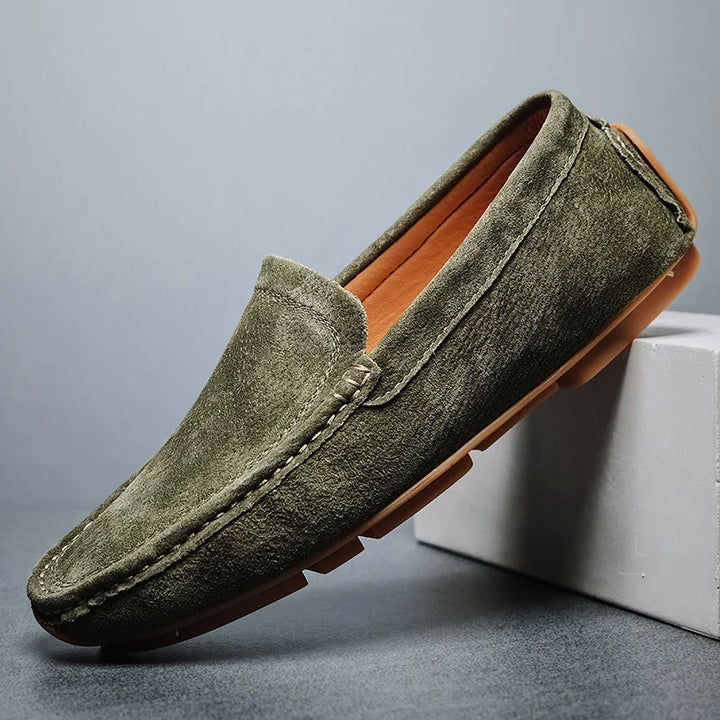 Mens Loafers Leather Slip-On - BritishMode