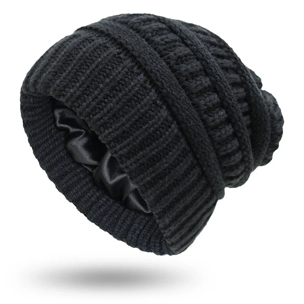 Womens Cable Knit Winter Hat Soft Fit