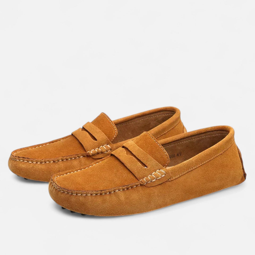 Mens Loafers Suede Penny Driving Style