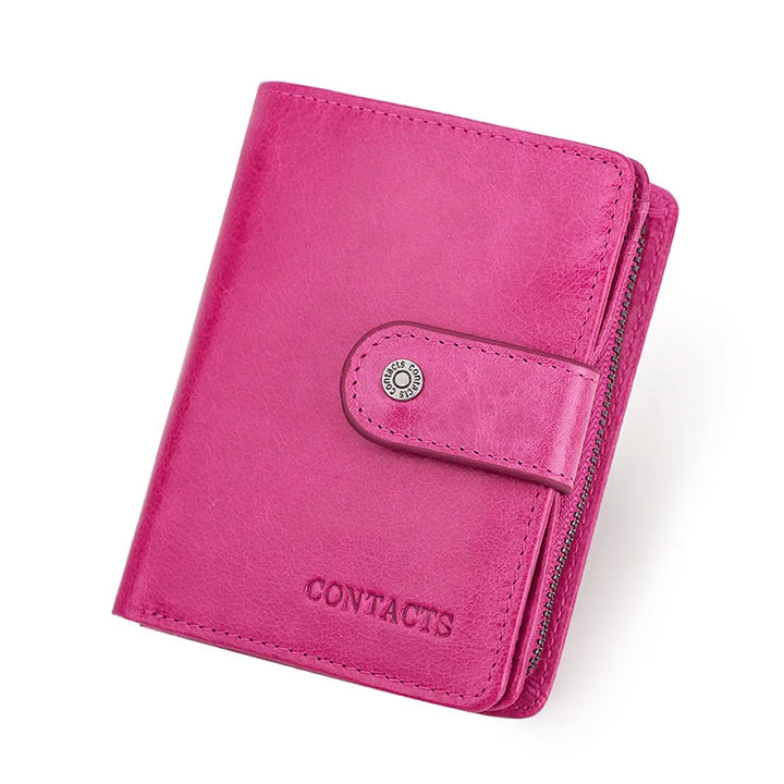 Mens Leather Wallet Bifold Slim Fit