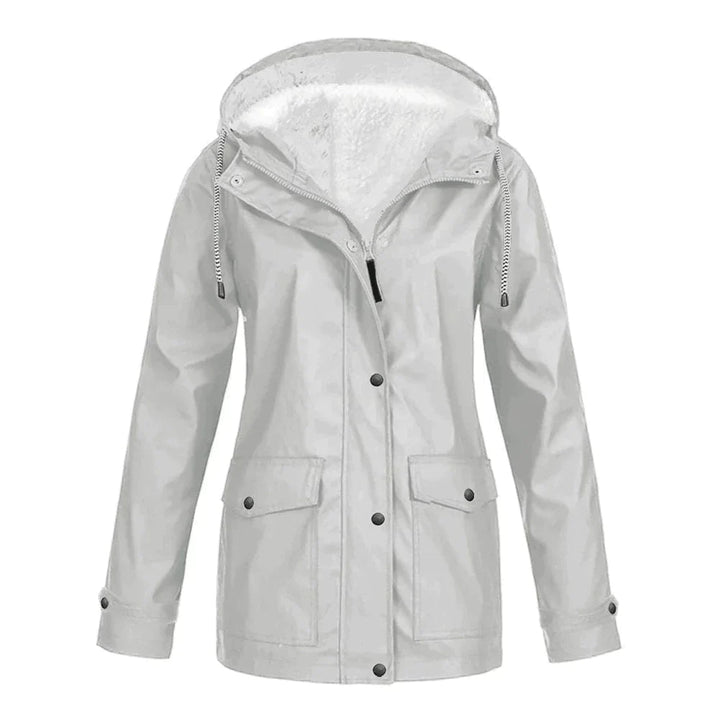 Womens Waterproof Parka Coat with Fleece Lining